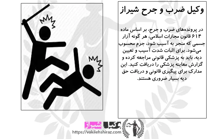 بهترین وکیل ضرب و جرح شیراز